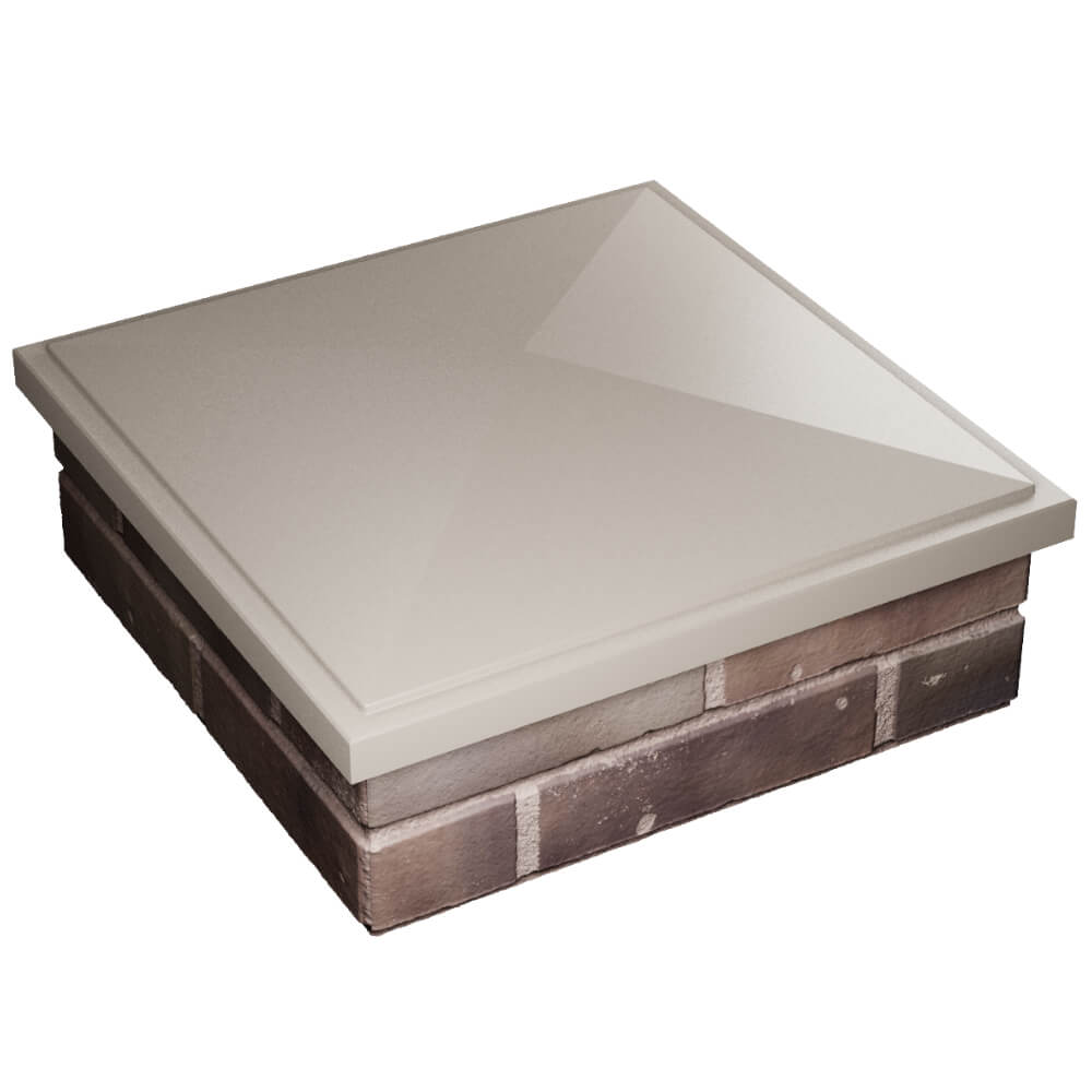 Колпак Zking БонаМоно Бежевый на столб 2х2 кирпича (515х515, 530х530мм) в Владикавказе фото