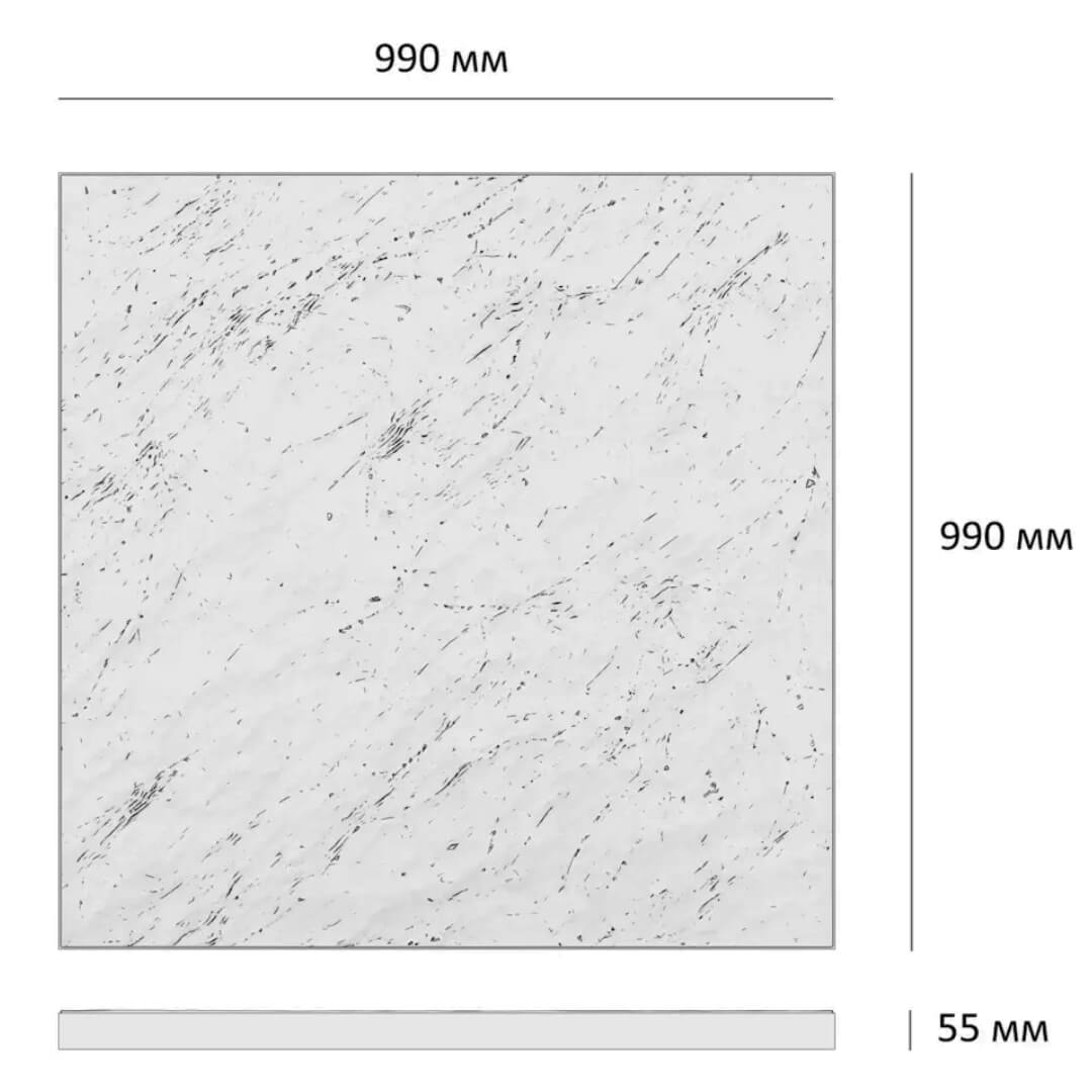 Шаговая плита STONE Светлая Галька 990х990х55мм в Владикавказе фото