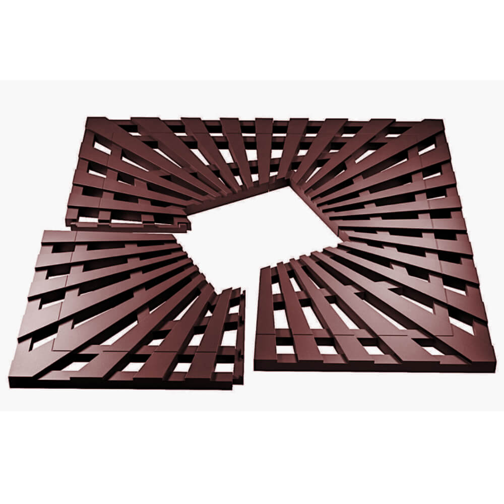 Приствольная решетка для дерева ZKING ATMOSPHERE 1.2х1.2м Коричневая в Владикавказе фото