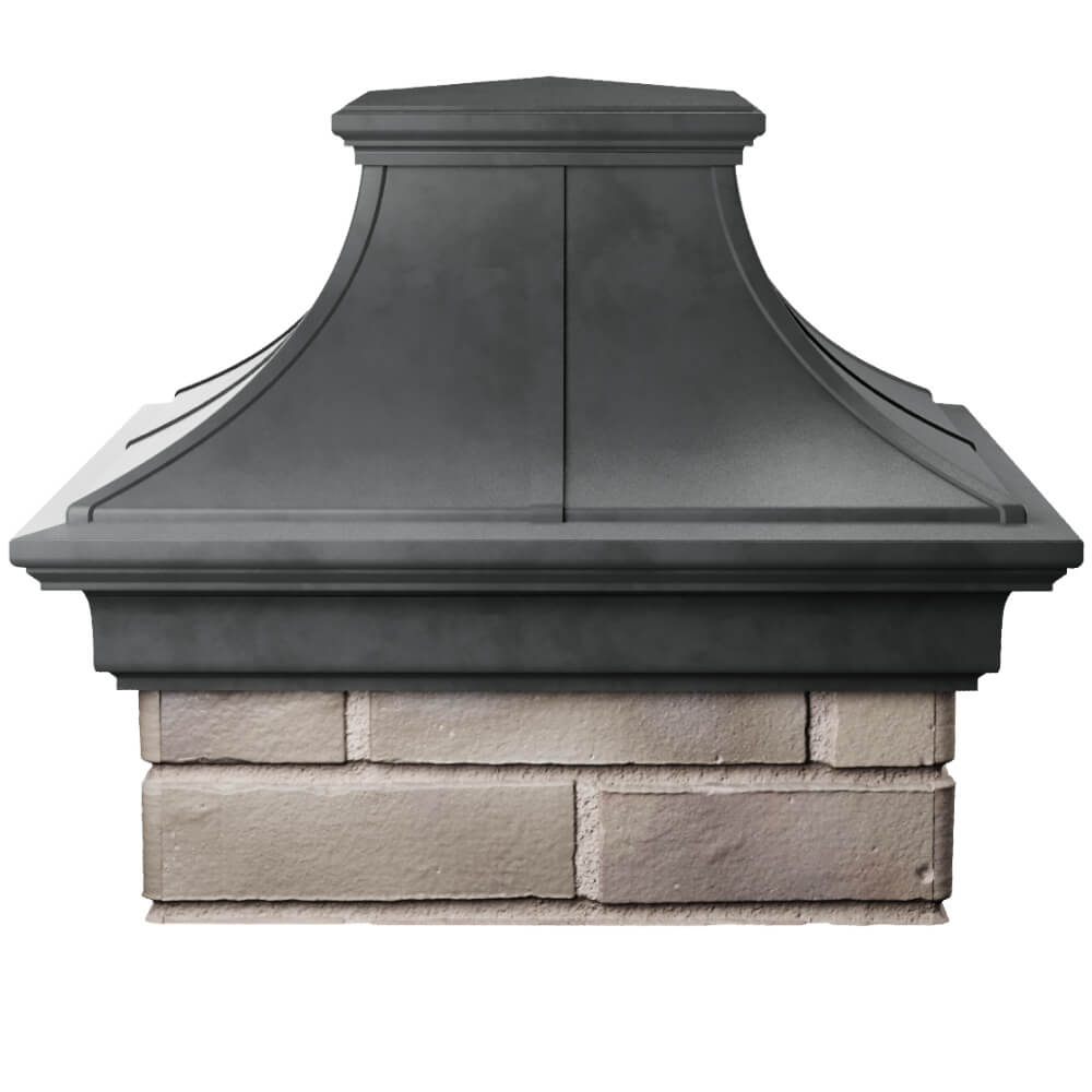 Колпак Zking Монблан Премиум Серый на столб 1.5х1.5 кирпича (385х385мм) Владикавказ фото