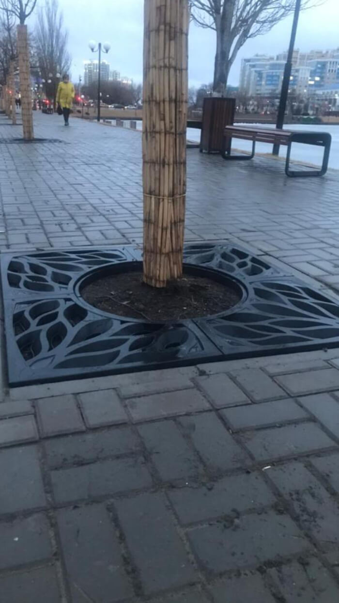 Приствольная решетка для дерева ZKING CRUST 1.2х1.2м Черная в Владикавказе фото