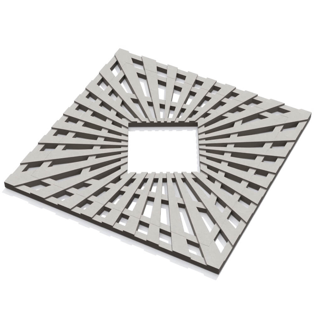 Приствольная решетка для дерева ZKING ATMOSPHERE 1.2х1.2м Бежевая в Владикавказе фото