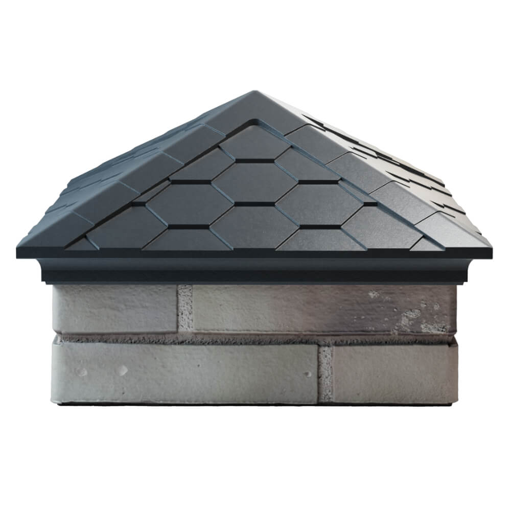 Колпак Zking Эверест Серый на столб 1.5х1.5 кирпича (390х390мм) Владикавказ фото