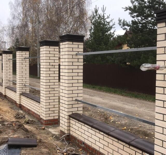 Колпак Zking Бона ХайТек Коричневый на столб 1.5х1.5 кирпича (385х385мм) в Владикавказе фото