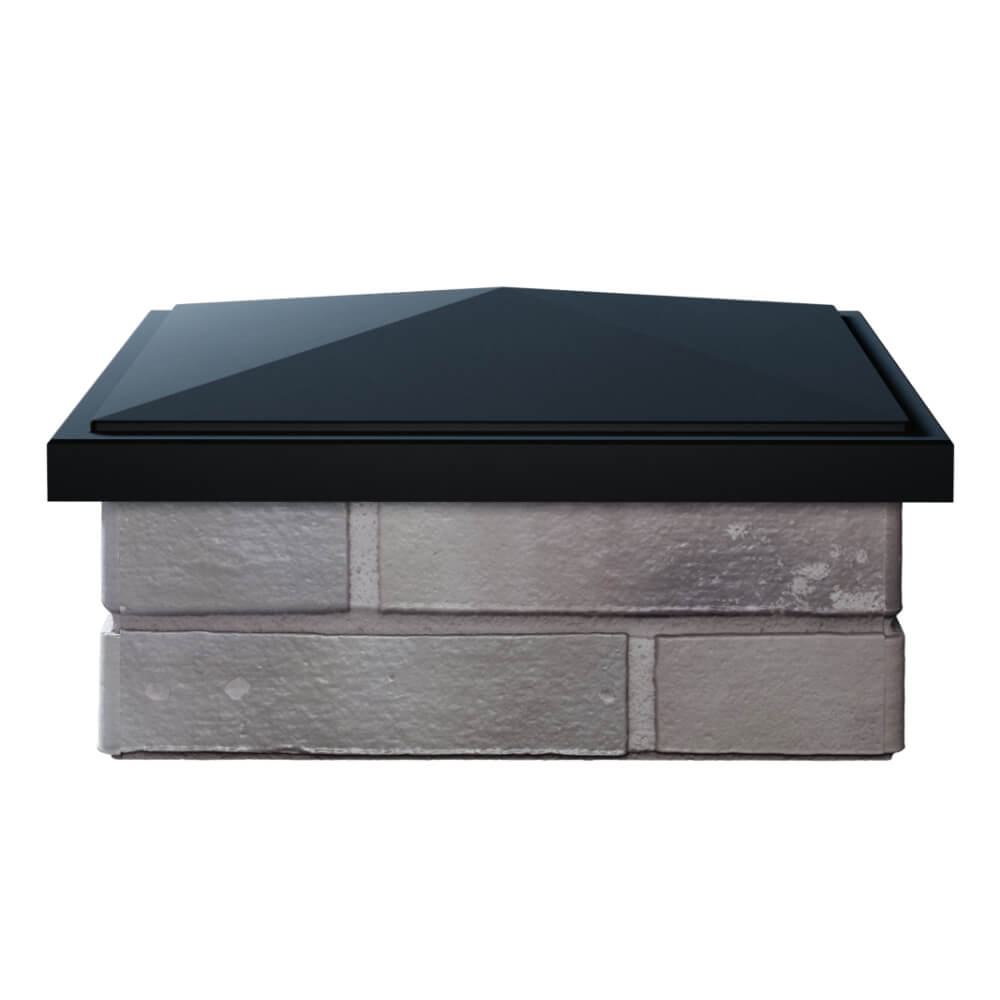 Колпак Zking БонаМоно Черный на столб 1.5х1.5 кирпича (385х385, 400х400мм) Владикавказ фото