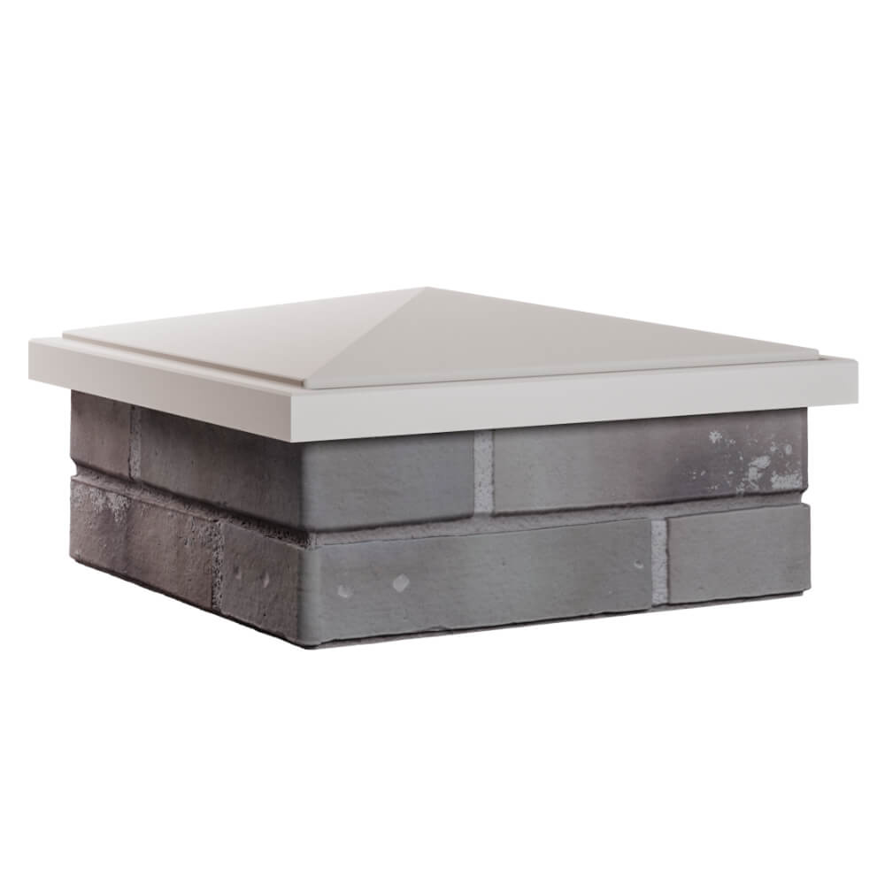 Колпак Zking БонаМоно Бежевый на столб 1.5х1.5 кирпича (385х385, 400х400мм) в Владикавказе фото