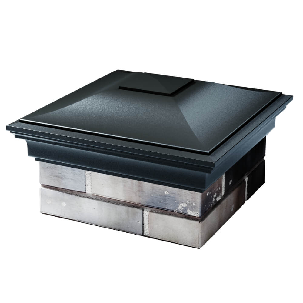 Колпак Zking Монблан Черный на столб 1.5х1.5 кирпича (385х385мм) в Владикавказе фото