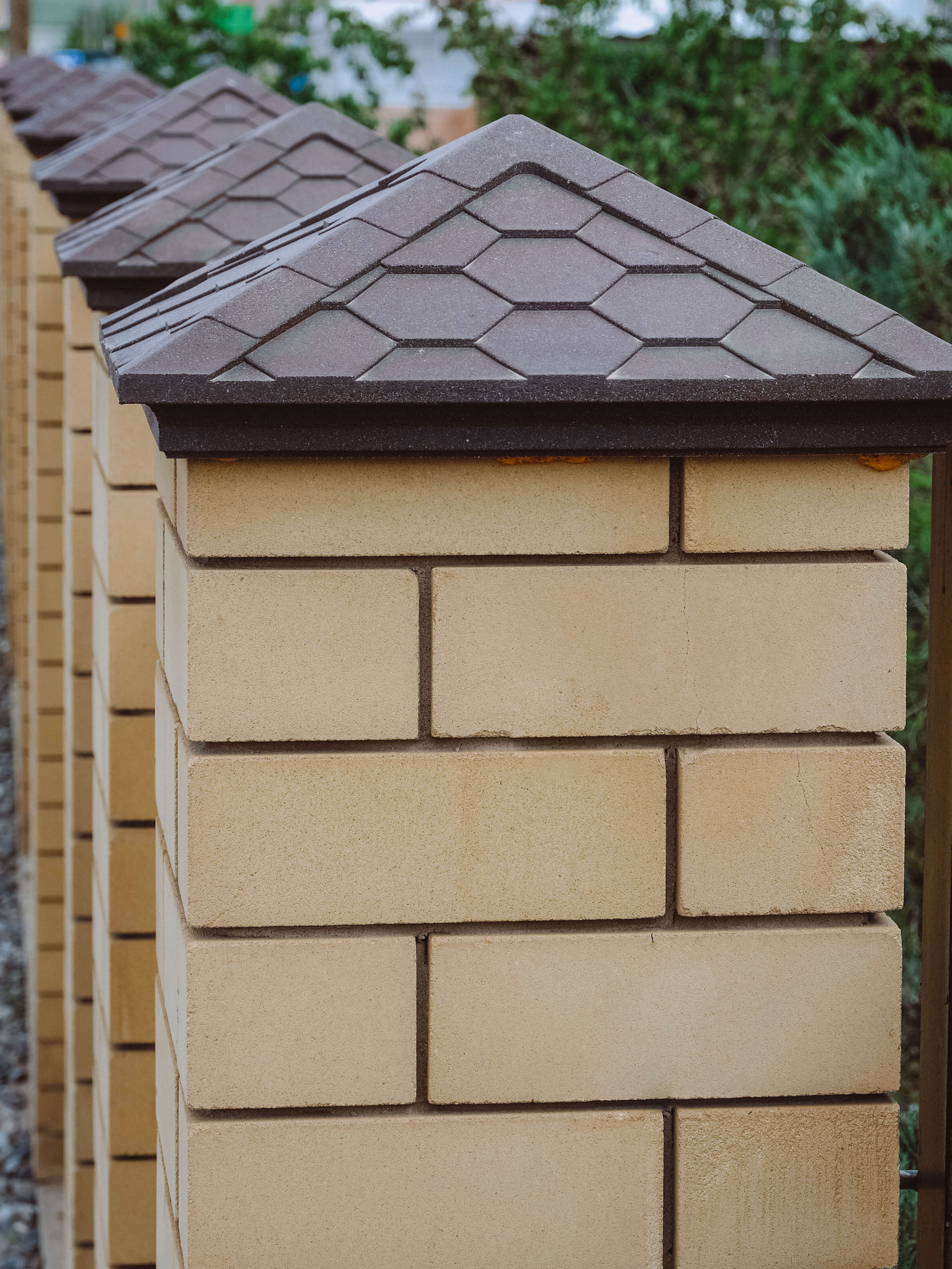 Колпак Zking Эверест Коричневый на столб 1.5х1.5 кирпича (390х390мм) в Владикавказе фото