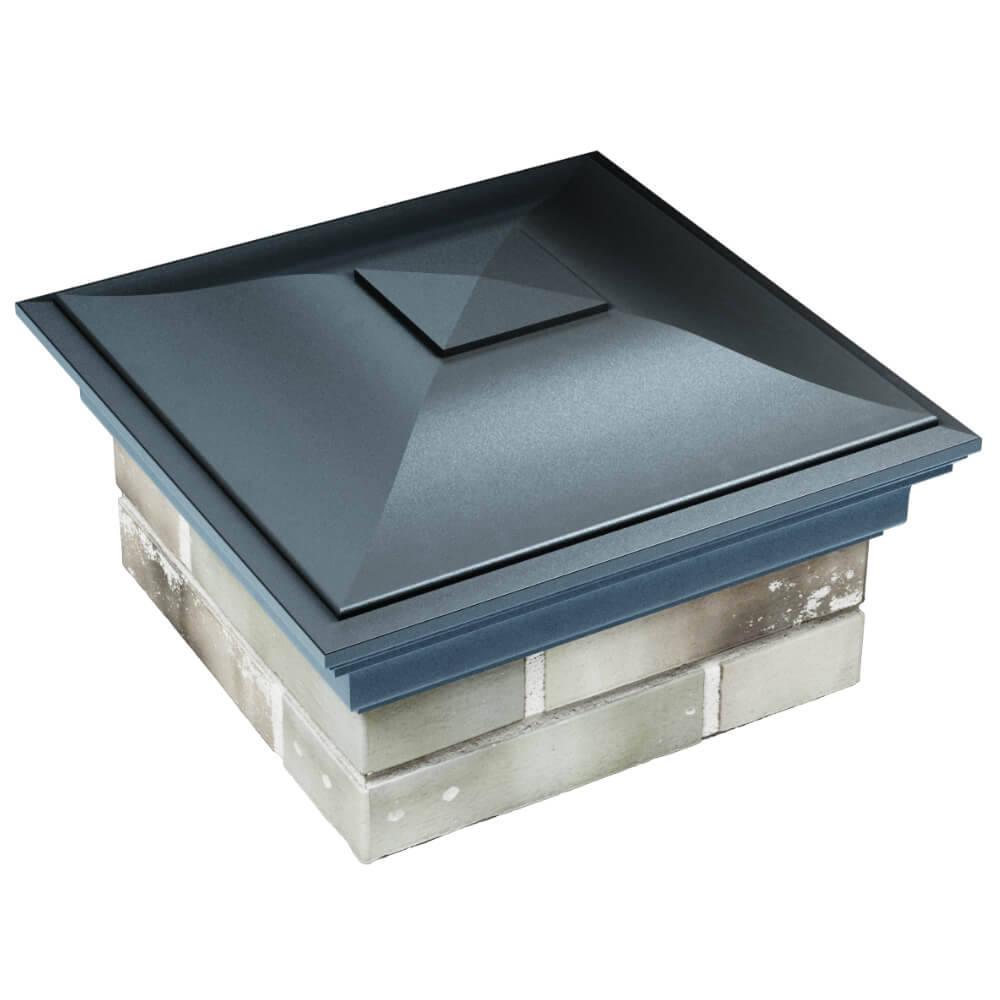 Колпак Zking Монблан Серый на столб 1.5х1.5 кирпича (385х385мм) в Владикавказе фото