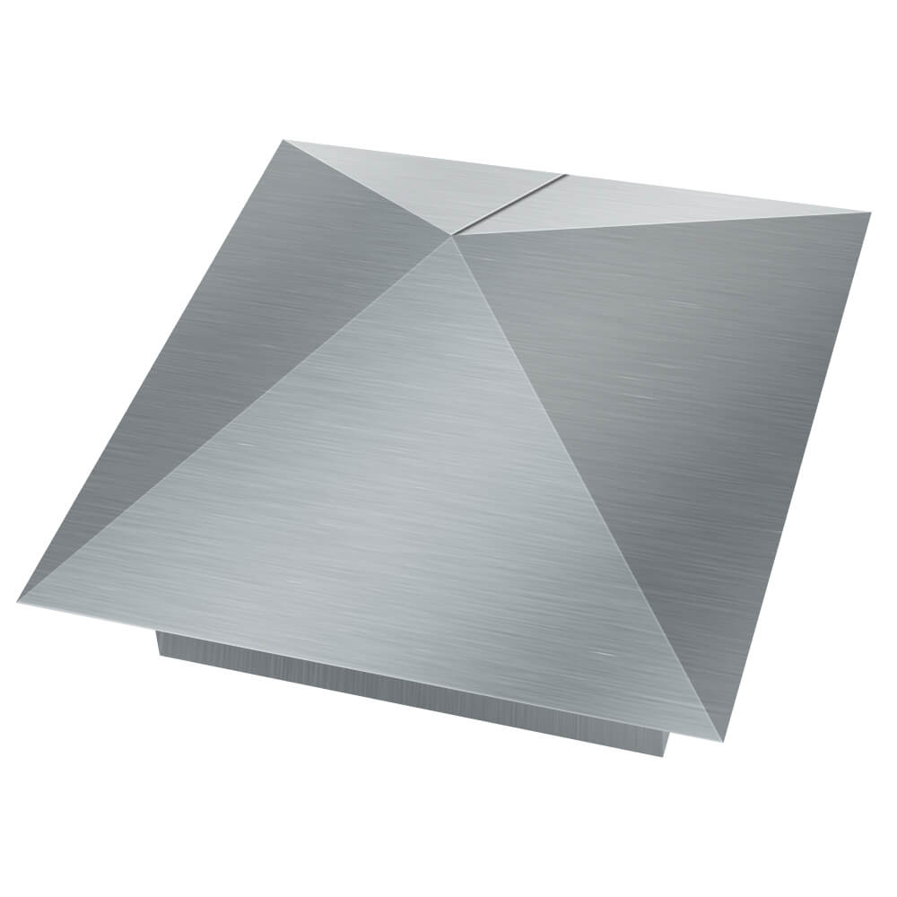 Колпак металлический 380х380мм оцинкованный заборный Владикавказ фото