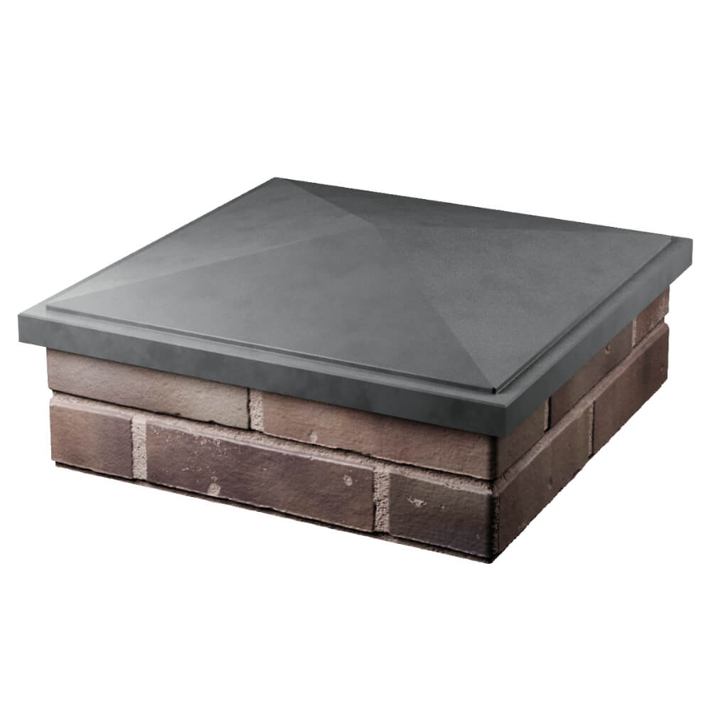 Колпак Zking БонаМоно Серый на столб 2х2 кирпича (515х515, 530х530мм) в Владикавказе фото