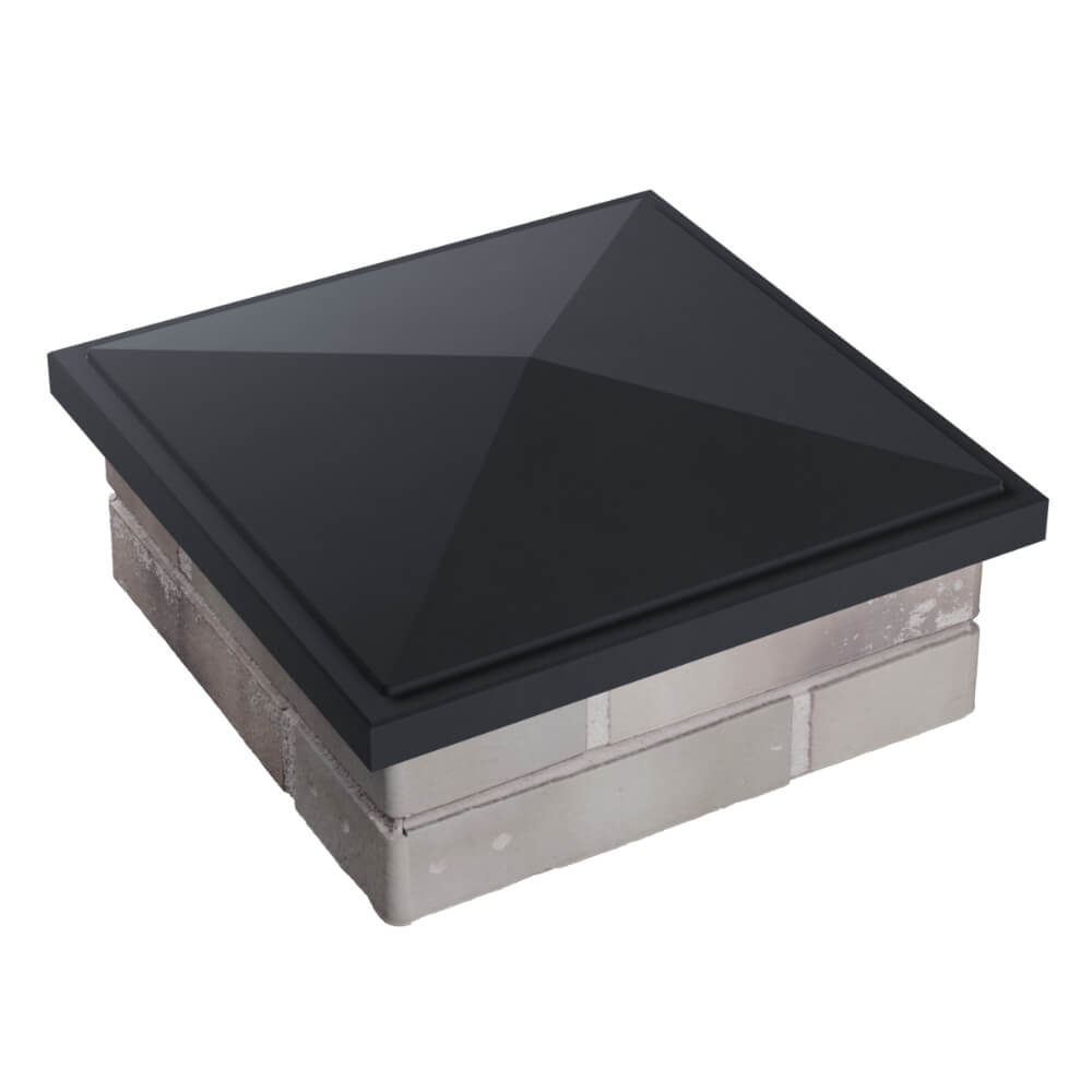 Колпак Zking БонаМоно Серый на столб 1.5х1.5 кирпича (385х385, 400х400мм) в Владикавказе фото