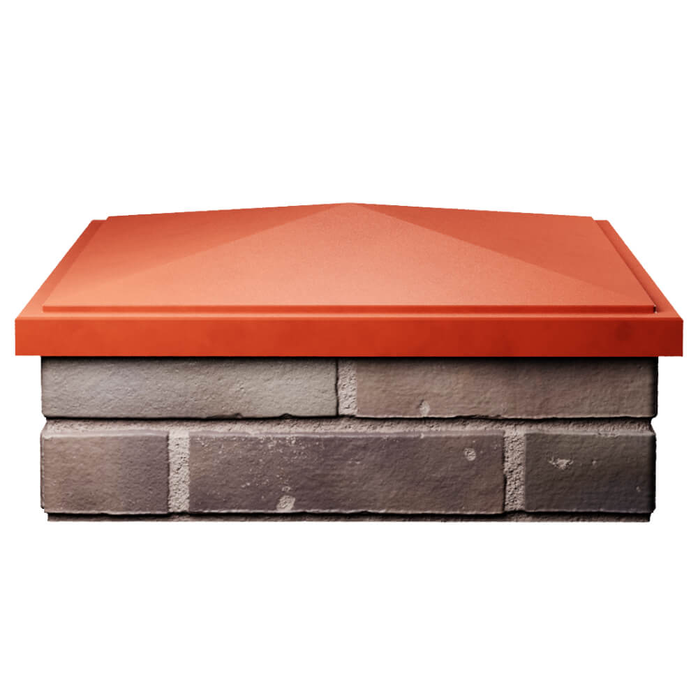 Колпак Zking БонаМоно Красный на столб 2х2 кирпича (515х515, 530х530мм) Владикавказ фото