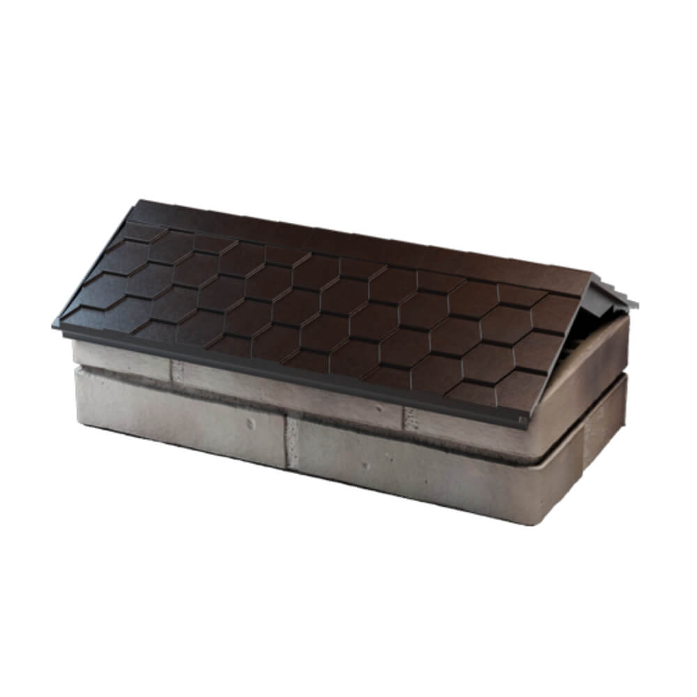 Парапет Zking Эверест Коричневый с посадкой на 1 кирпич (200/225/255мм) в Владикавказе фото