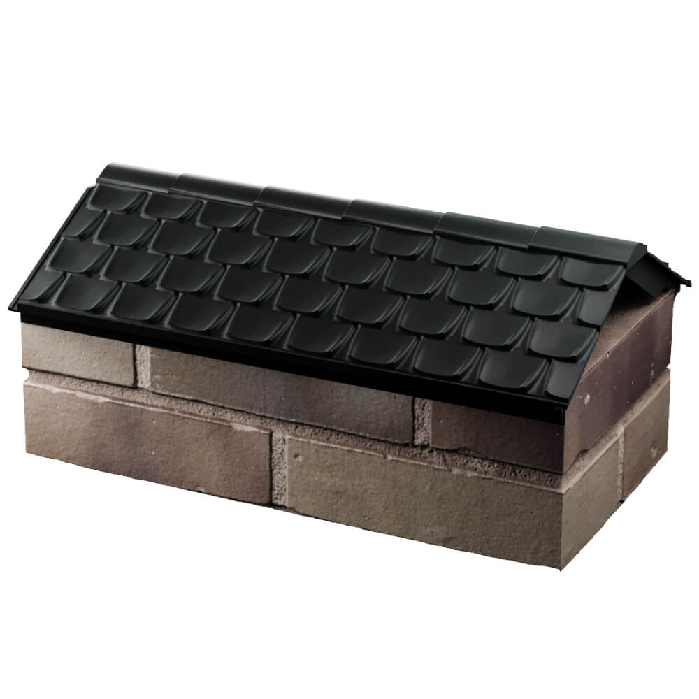 Парапет Zking Эльбрус Черный с посадкой на 1 кирпич (255мм) в Владикавказе фото