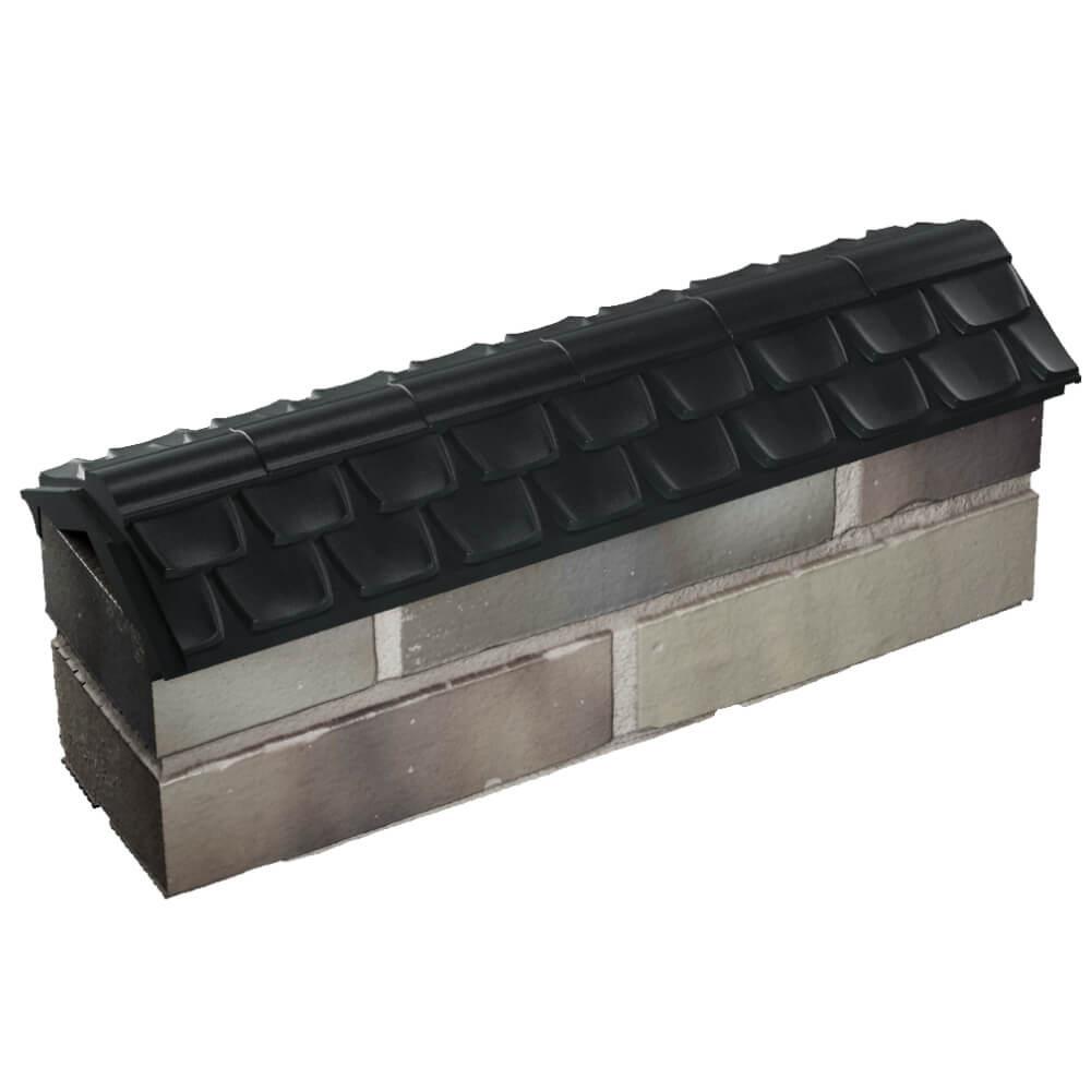 Парапет Zking Эльбрус Черный с посадкой на 0.5 кирпича (130мм) в Владикавказе фото