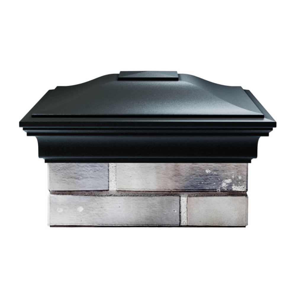 Колпак Zking Монблан Черный на столб 1.5х1.5 еврокирпича 0.7НФ (355х355мм) Владикавказ фото