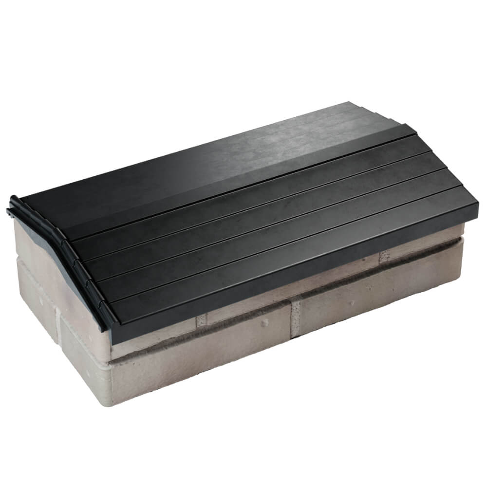 Парапет Zking Бона ХайТек Черный с посадкой на 1 кирпич (200/225/255мм) в Владикавказе фото