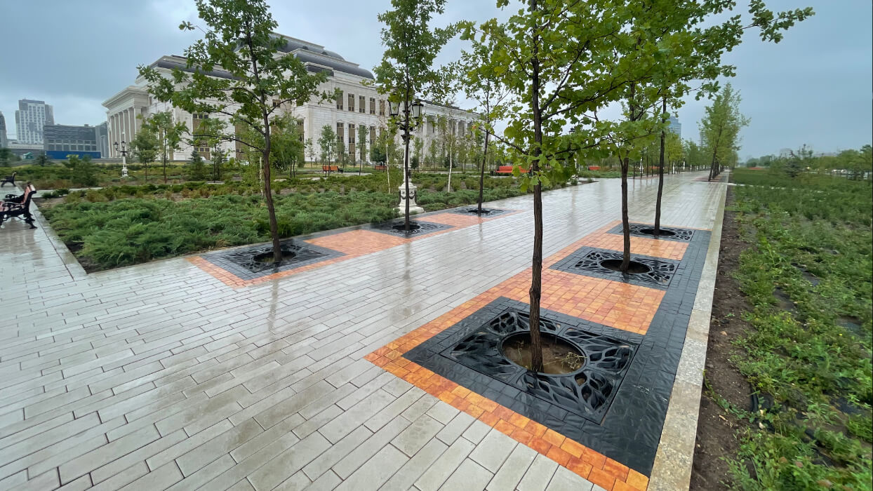 Приствольная решетка для дерева ZKING CRUST 1.2х1.2м Черная в Владикавказе фото