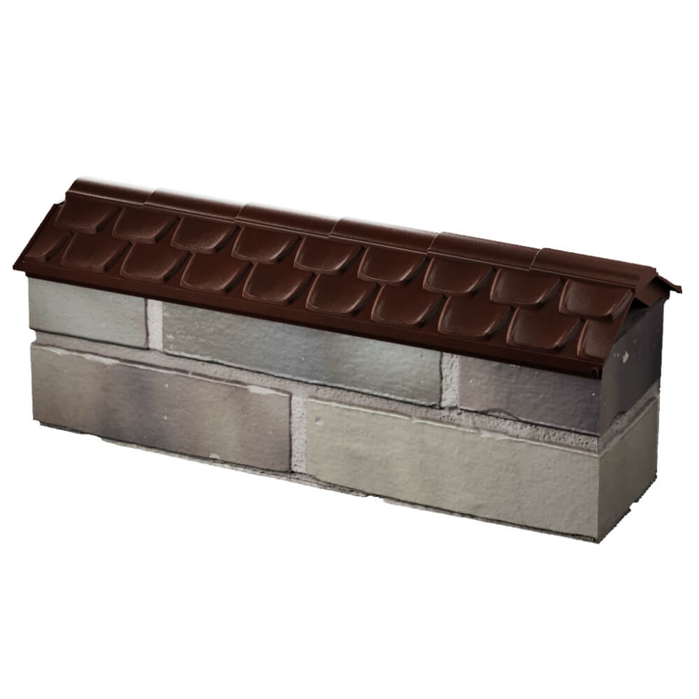 Парапет Zking Эльбрус Коричневый с посадкой на 0.5 кирпича (130мм) в Владикавказе фото
