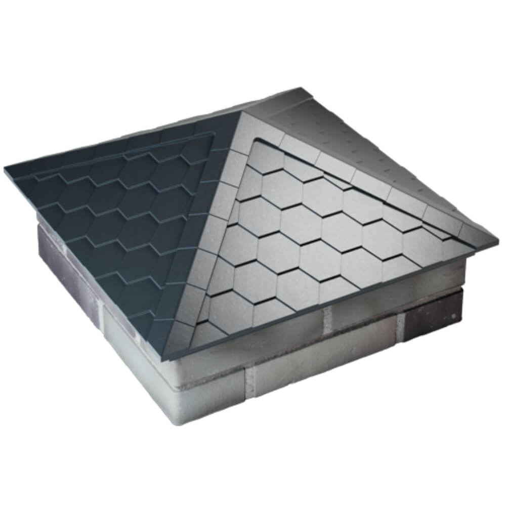 Колпак Zking Эверест Серый на столб 2х2 кирпича (535х535мм) Владикавказ фото