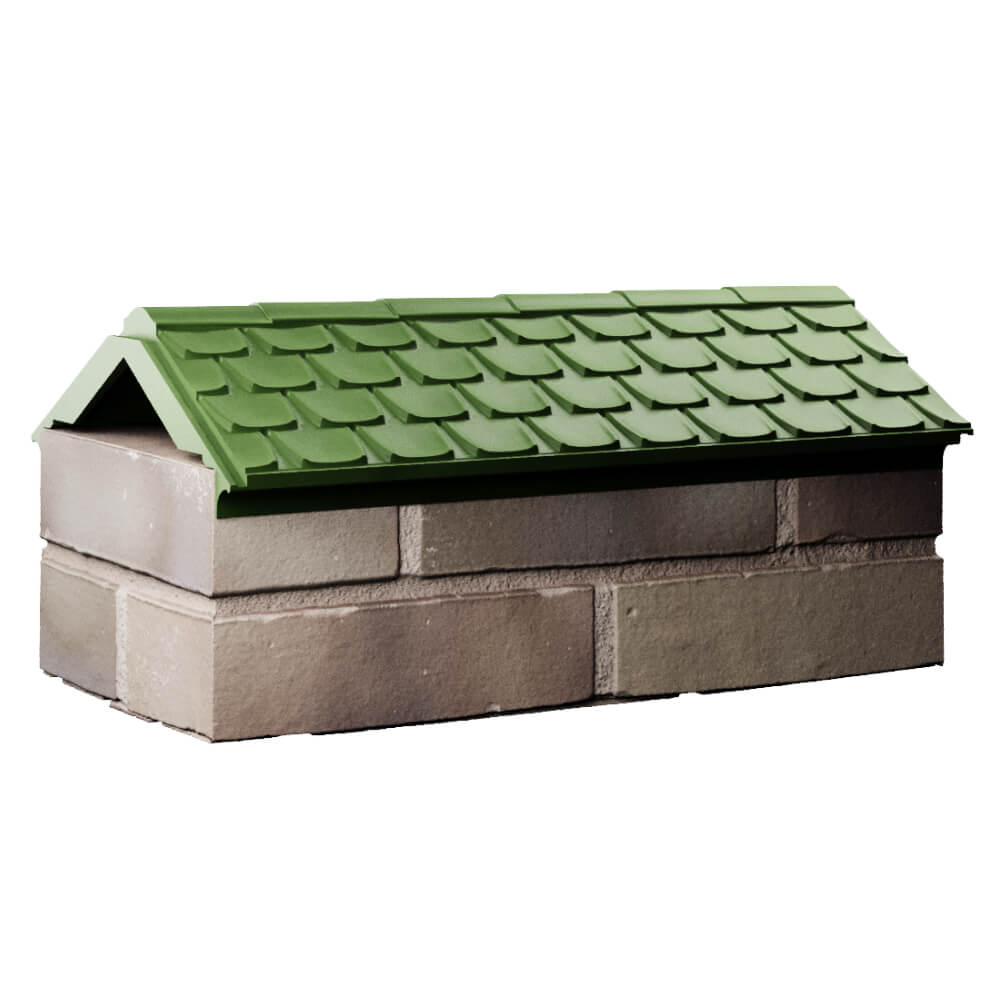 Парапет Zking Эльбрус Зеленый с посадкой на 1 кирпич (255мм) Владикавказ фото