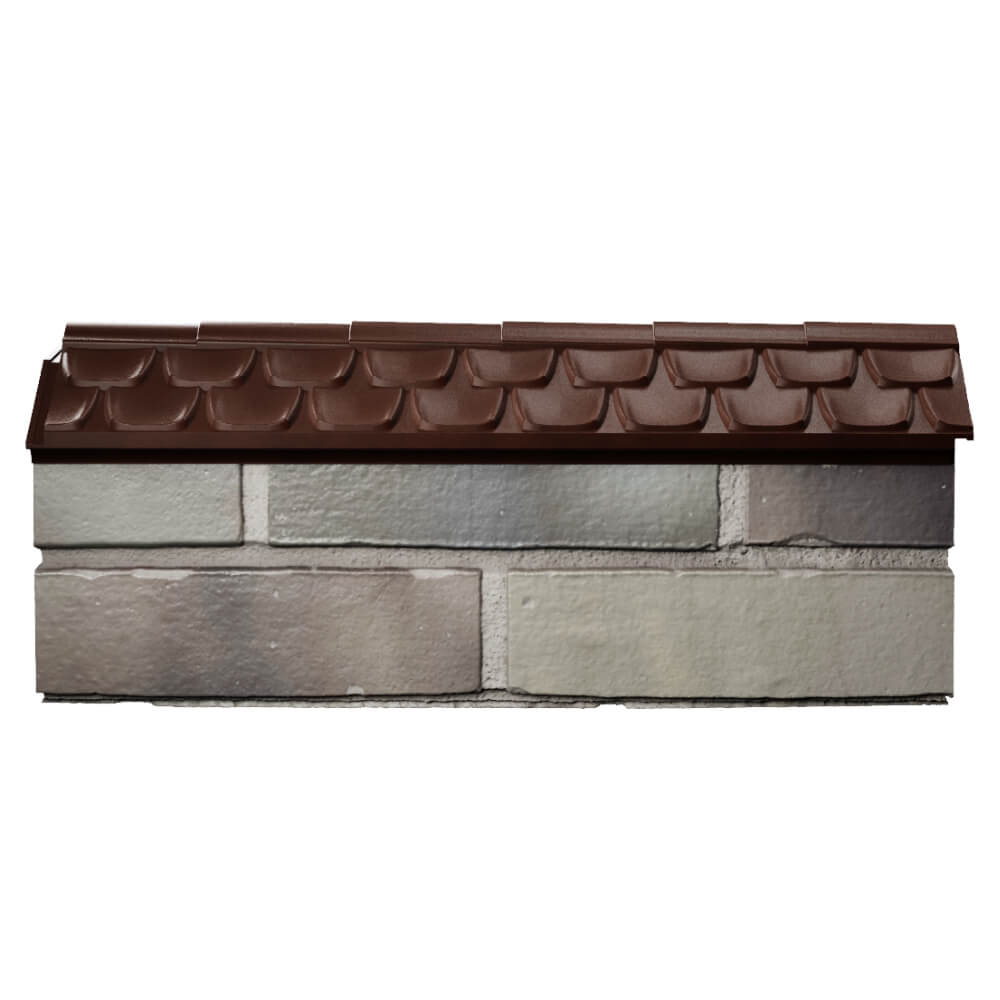Парапет Zking Эльбрус Коричневый с посадкой на 0.5 кирпича (130мм) в Владикавказе фото