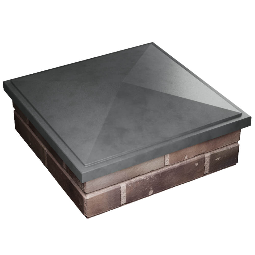 Колпак Zking БонаМоно Серый на столб 2х2 кирпича (515х515, 530х530мм) в Владикавказе фото