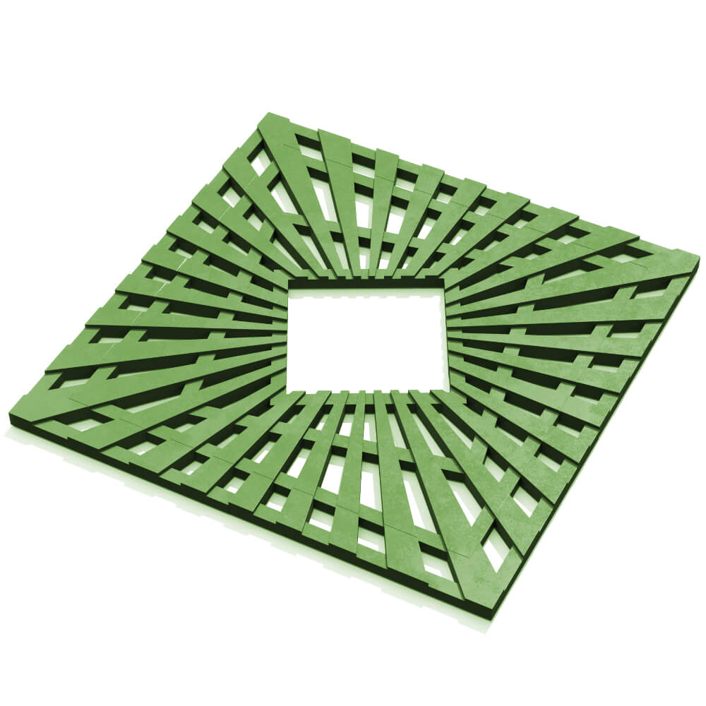 Приствольная решетка для дерева ZKING ATMOSPHERE 1.2х1.2м Зеленая в Владикавказе фото