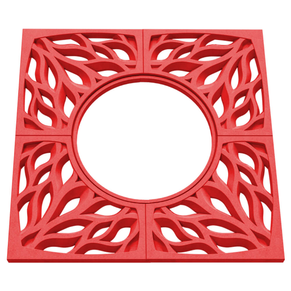 Приствольная решетка для дерева ZKING CRUST 1.2х1.2м Красная в Владикавказе фото