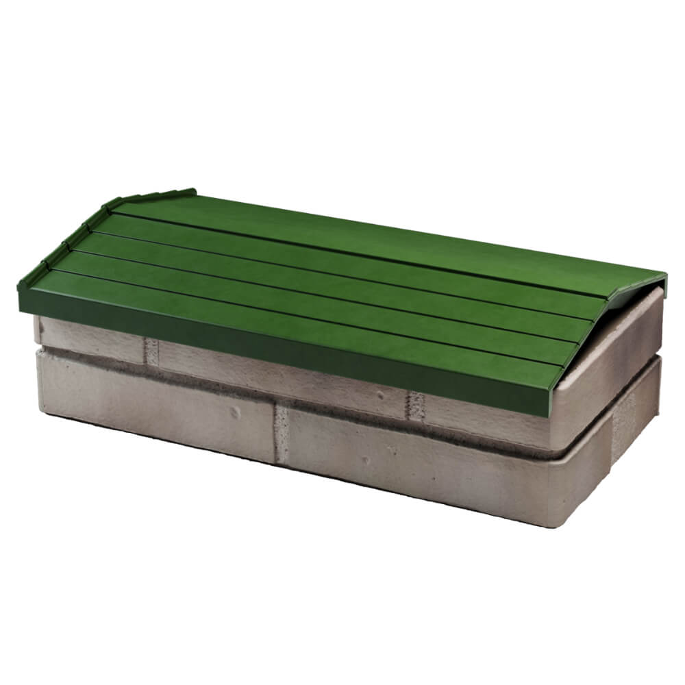 Парапет Zking Бона ХайТек Зеленый с посадкой на 1 кирпич (200/225/255мм) в Владикавказе фото