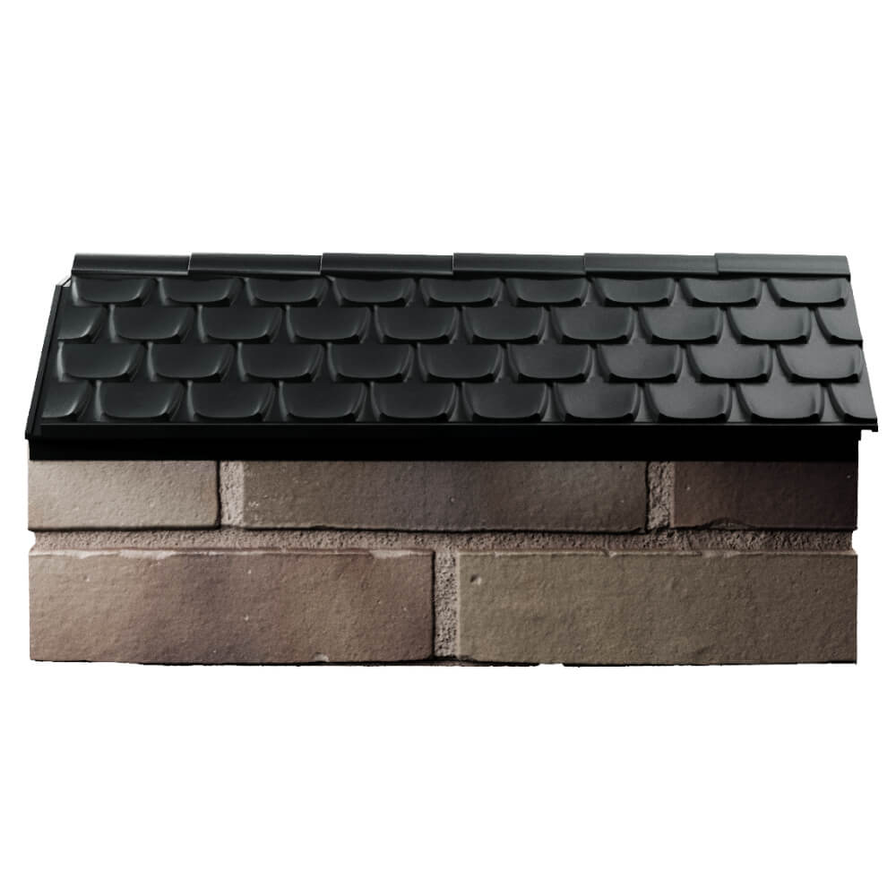 Парапет Zking Эльбрус Черный с посадкой на 1 кирпич (255мм) в Владикавказе фото
