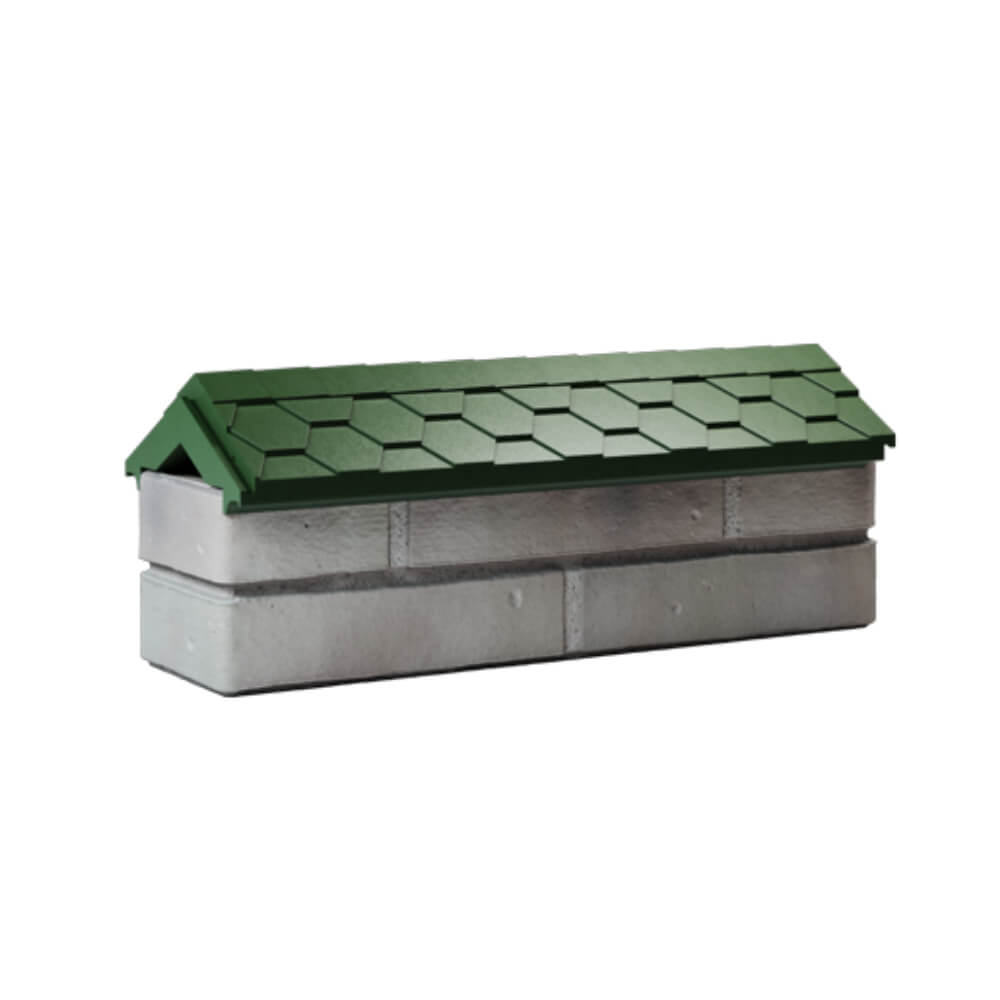 Парапет Zking Эверест Зеленый с посадкой на 0.5 кирпича (130мм) Владикавказ фото