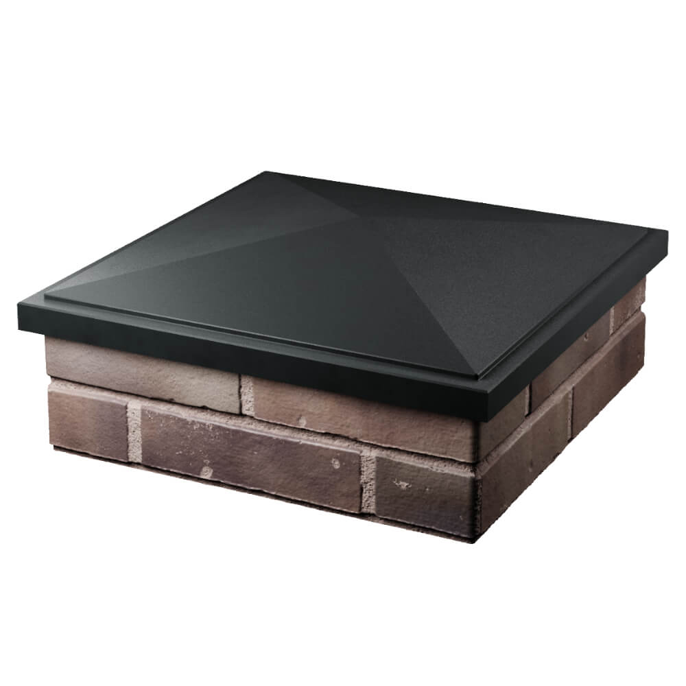 Колпак Zking БонаМоно Черный на столб 2х2 кирпича (515х515, 530х530мм) в Владикавказе фото