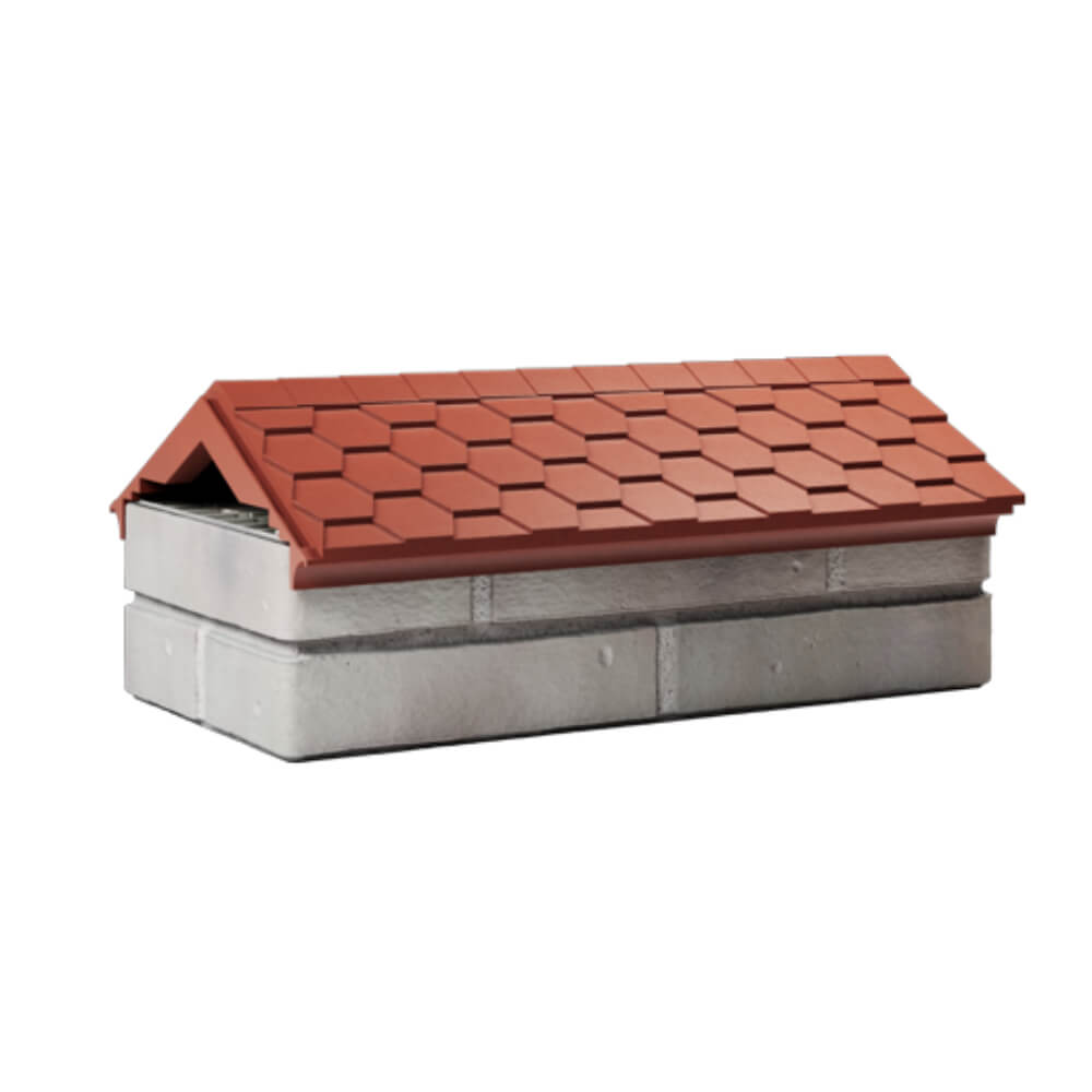 Парапет Zking Эверест Красный с посадкой на 1 кирпич (200/225/255мм) Владикавказ фото