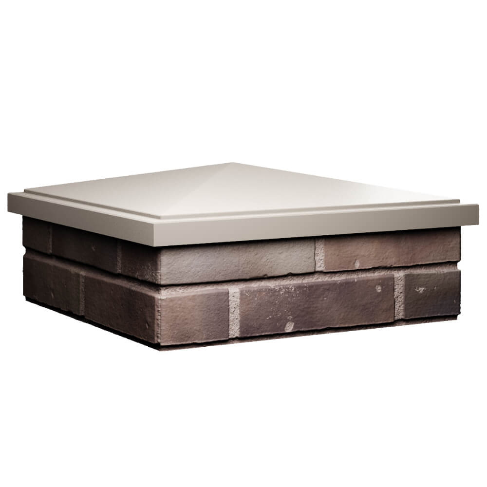 Колпак Zking БонаМоно Бежевый на столб 2х2 кирпича (515х515, 530х530мм) в Владикавказе фото