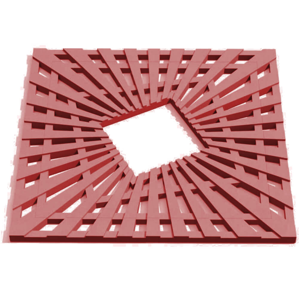 Приствольная решетка для дерева ZKING ATMOSPHERE 1.2х1.2м Красная Владикавказ фото