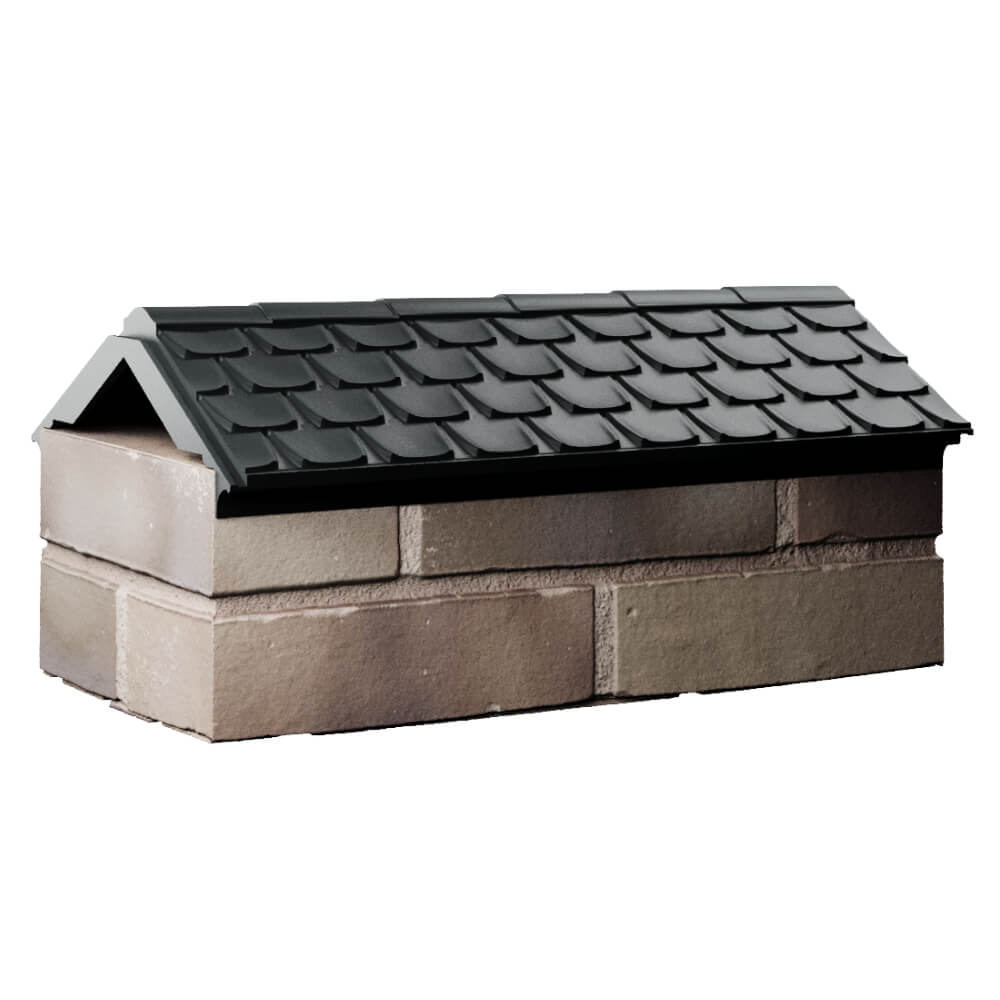 Парапет Zking Эльбрус Черный с посадкой на 1 кирпич (255мм) Владикавказ фото