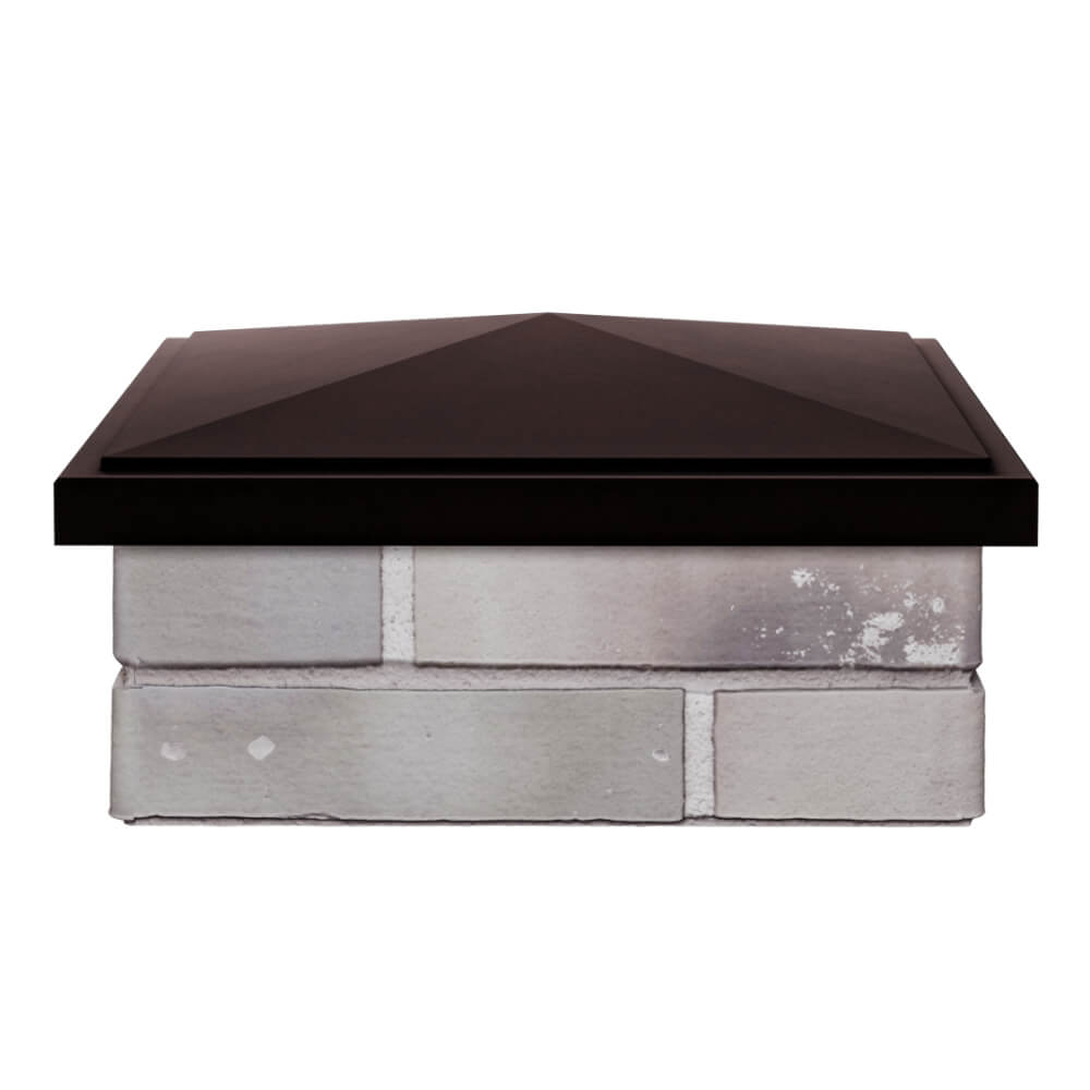 Колпак Zking БонаМоно Коричневый на столб 1.5х1.5 кирпича (385х385, 400х400мм) Владикавказ фото