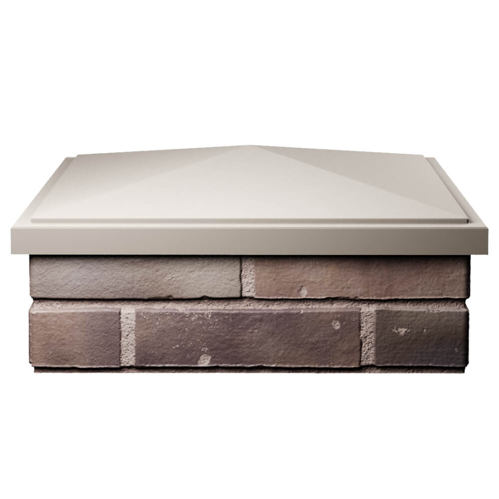 Колпак Zking БонаМоно Бежевый на столб 2х2 кирпича (515х515, 530х530мм) Владикавказ фото