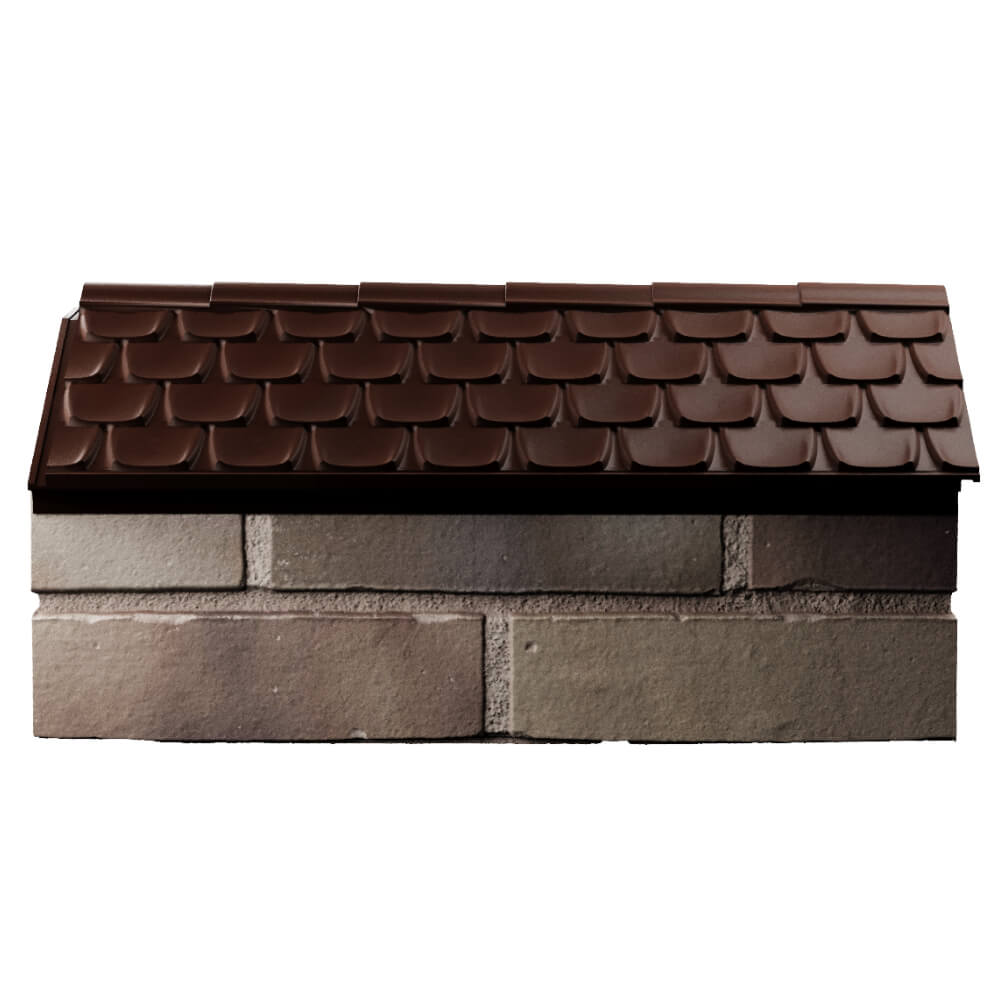 Парапет Zking Эльбрус Коричневый с посадкой на 1 кирпич (255мм) в Владикавказе фото