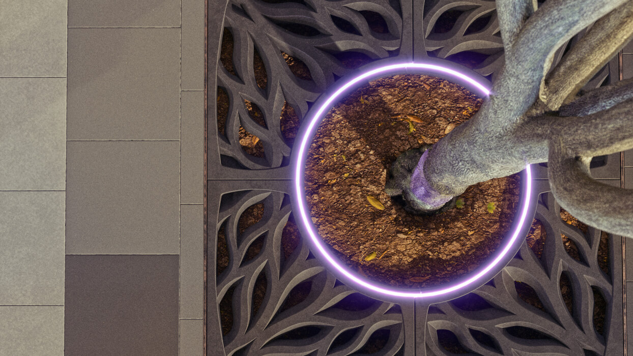 Приствольная решетка для дерева ZKING CRUST 1.2х1.2м Черная в Владикавказе фото