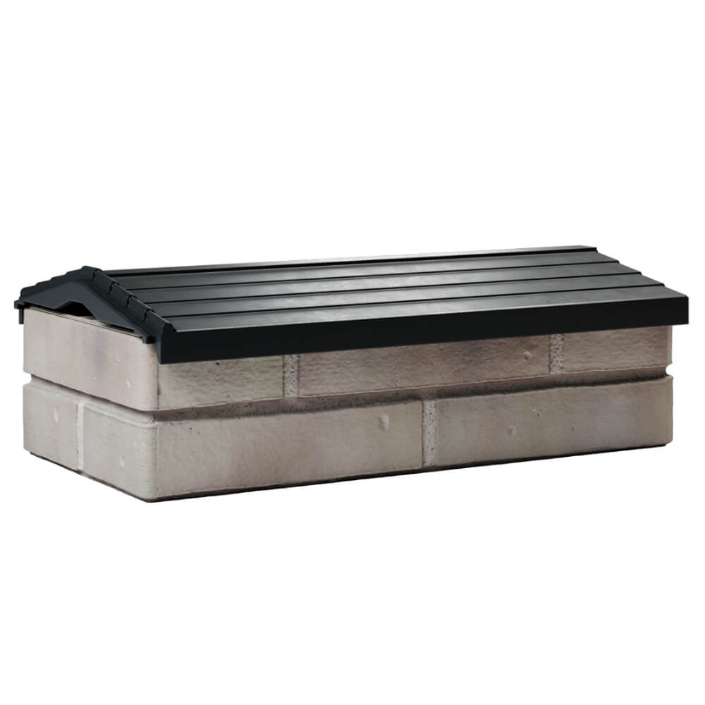 Парапет Zking Бона ХайТек Черный с посадкой на 1 кирпич (200/225/255мм) Владикавказ фото