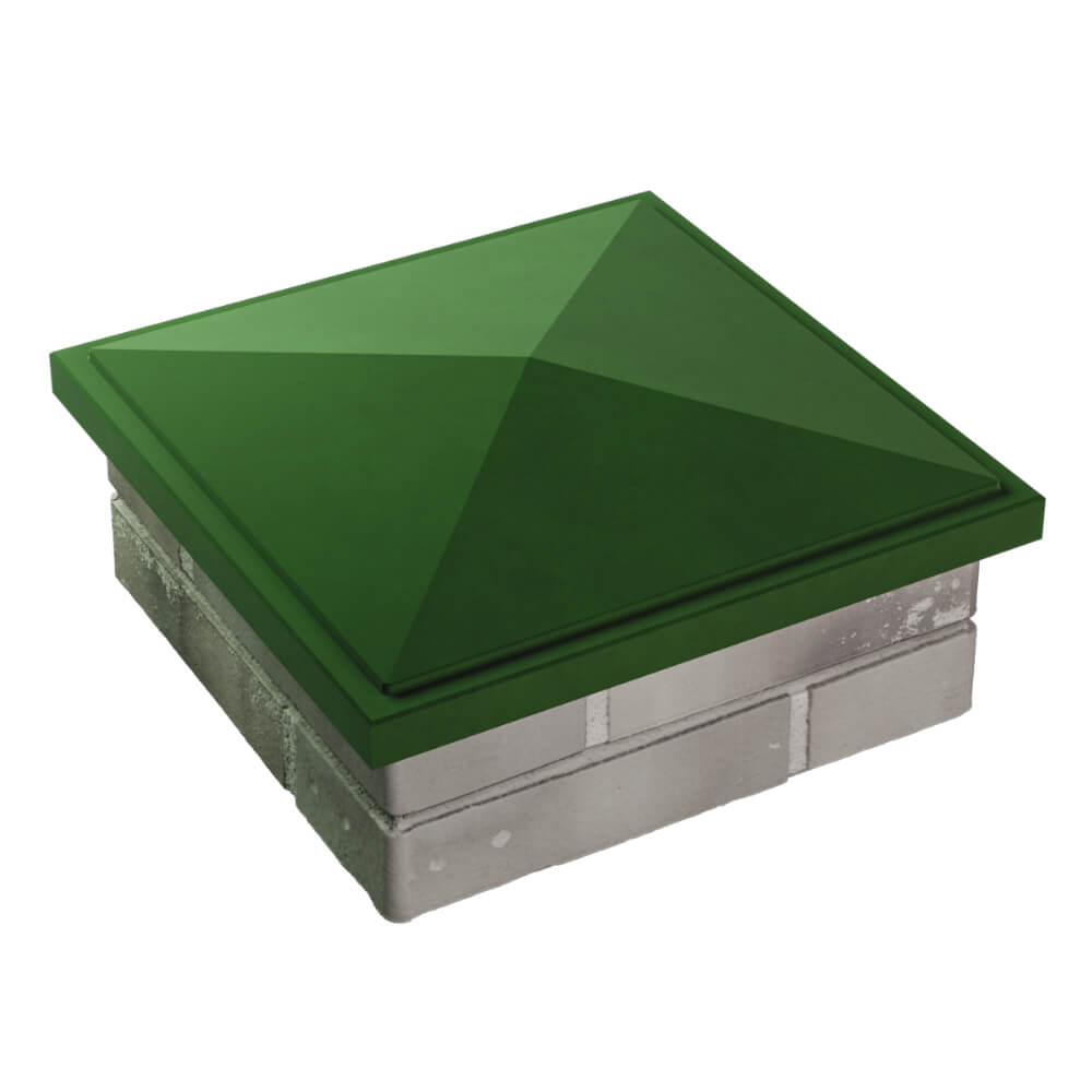 Колпак Zking БонаМоно Зеленый на столб 1.5х1.5 кирпича (385х385, 400х400мм) в Владикавказе фото