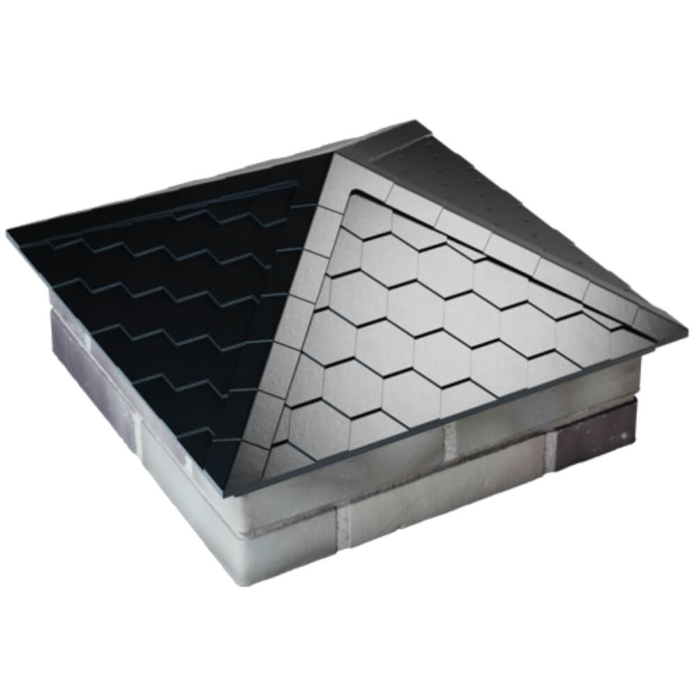 Колпак Zking Эверест Черный на столб 2х2 кирпича (535х535мм) Владикавказ фото