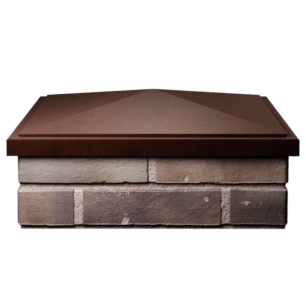 Колпак Zking БонаМоно Коричневый на столб 2х2 кирпича (515х515, 530х530мм) Владикавказ фото