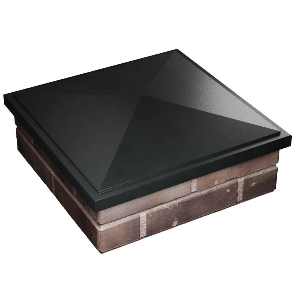 Колпак Zking БонаМоно Черный на столб 2х2 кирпича (515х515, 530х530мм) в Владикавказе фото