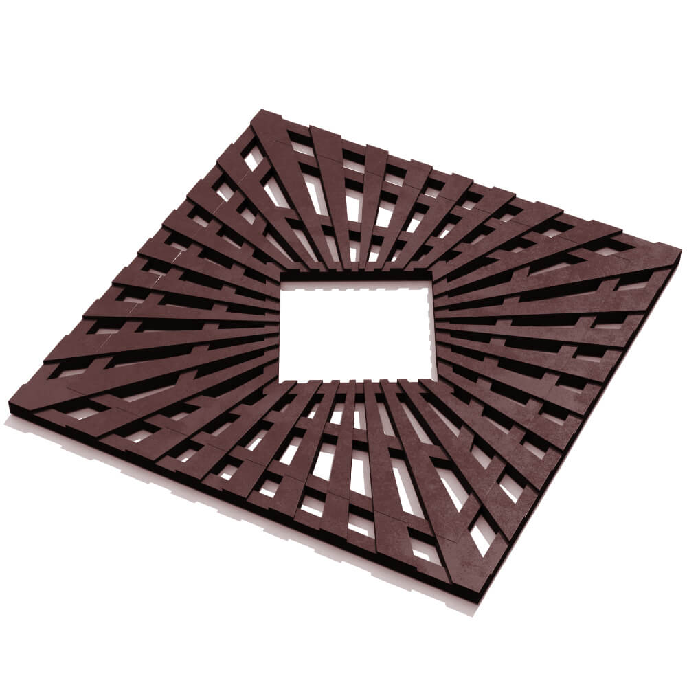 Приствольная решетка для дерева ZKING ATMOSPHERE 1.2х1.2м Коричневая в Владикавказе фото