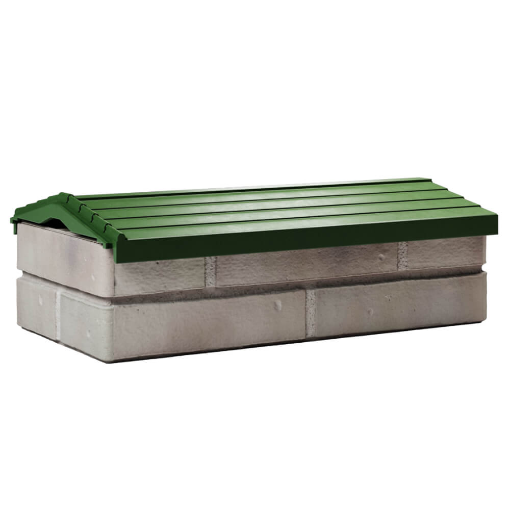 Парапет Zking Бона ХайТек Зеленый с посадкой на 1 кирпич (200/225/255мм) Владикавказ фото