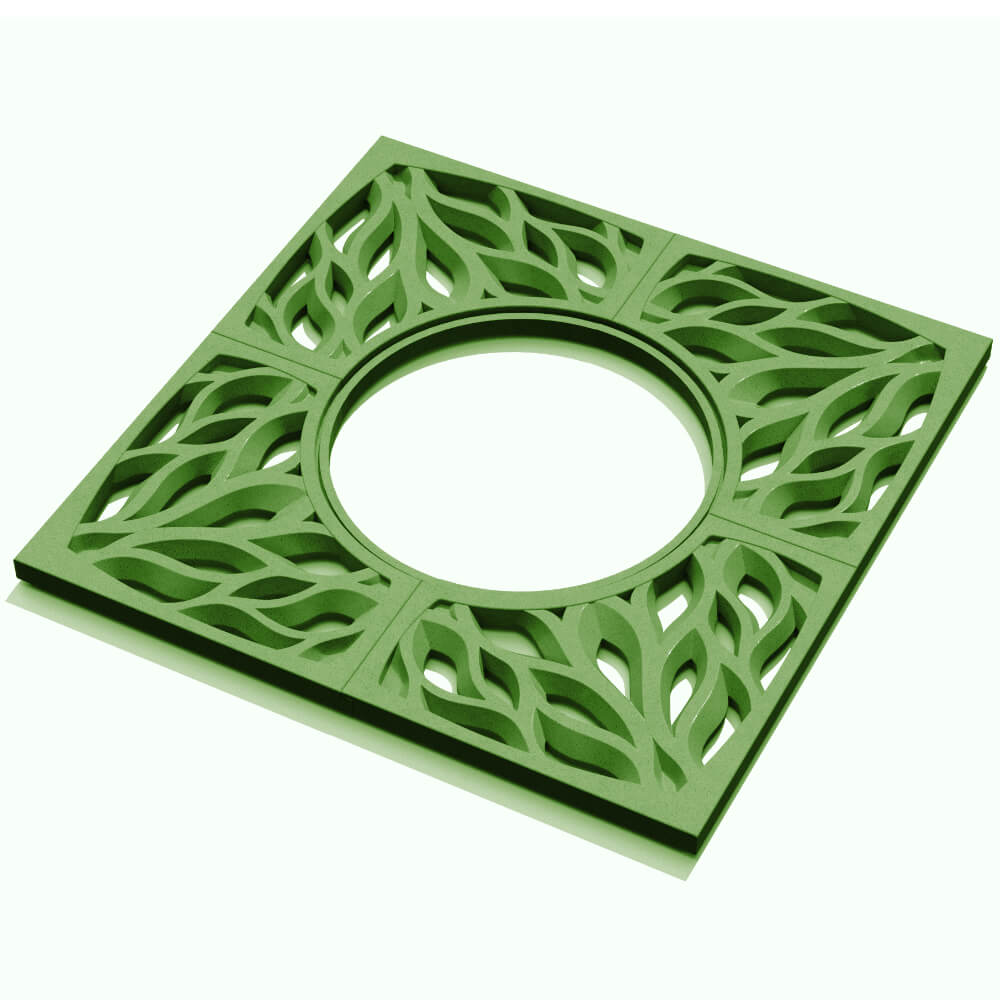 Приствольная решетка для дерева ZKING CRUST 1.2х1.2м Зеленая в Владикавказе фото